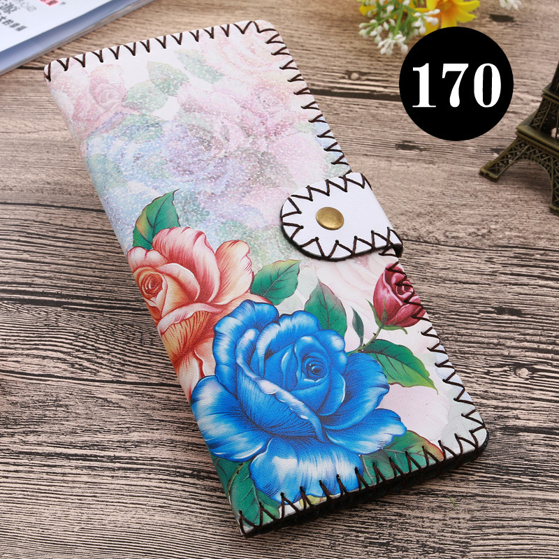  upgraded version of hand - made wallet lady leather cabinet wallet ethnic style hand - made wallet can be customized bag 