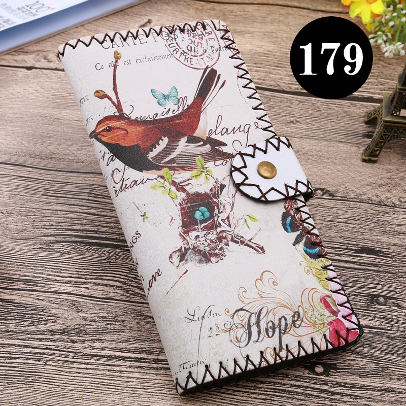  upgraded version of hand - made wallet lady leather cabinet wallet ethnic style hand - made wallet can be customized bag 