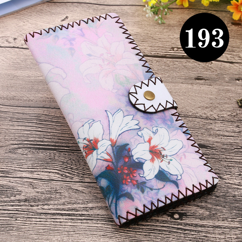  upgraded version of hand - made wallet lady leather cabinet wallet ethnic style hand - made wallet can be customized bag 
