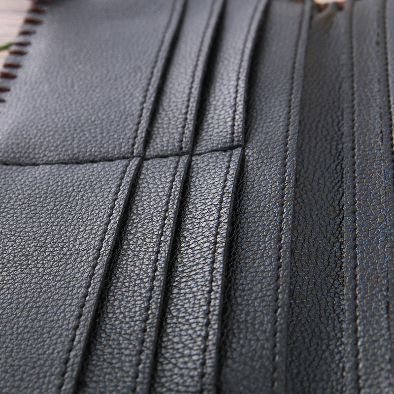  upgraded version of hand - made wallet lady leather cabinet wallet ethnic style hand - made wallet can be customized bag 
