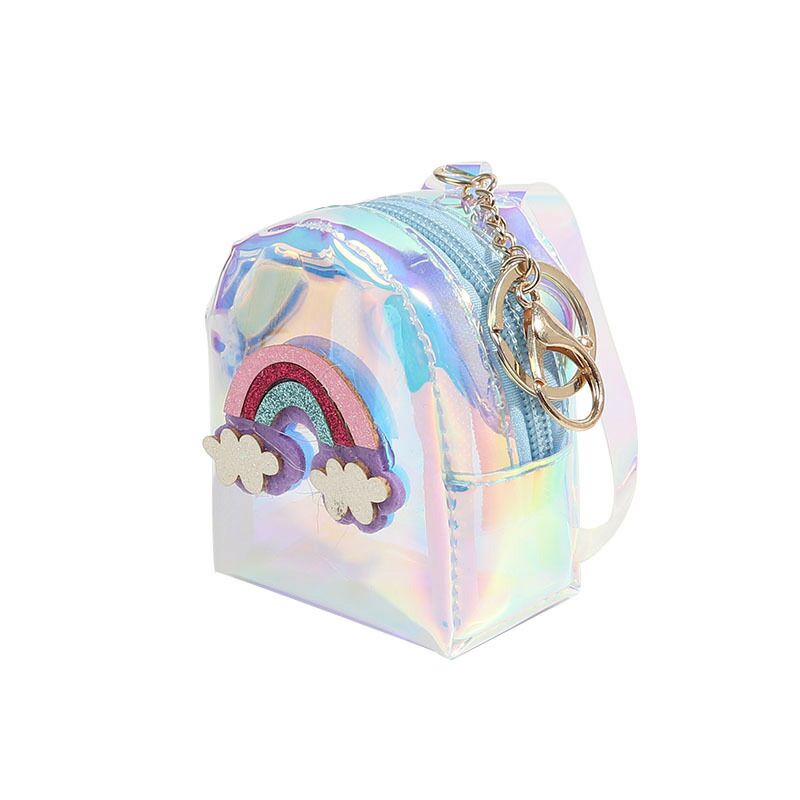 New Cartoon Cute Animal Head Promotional Gift Coin Purse Creative PU Leather Keychain Wallet Storage Bag
