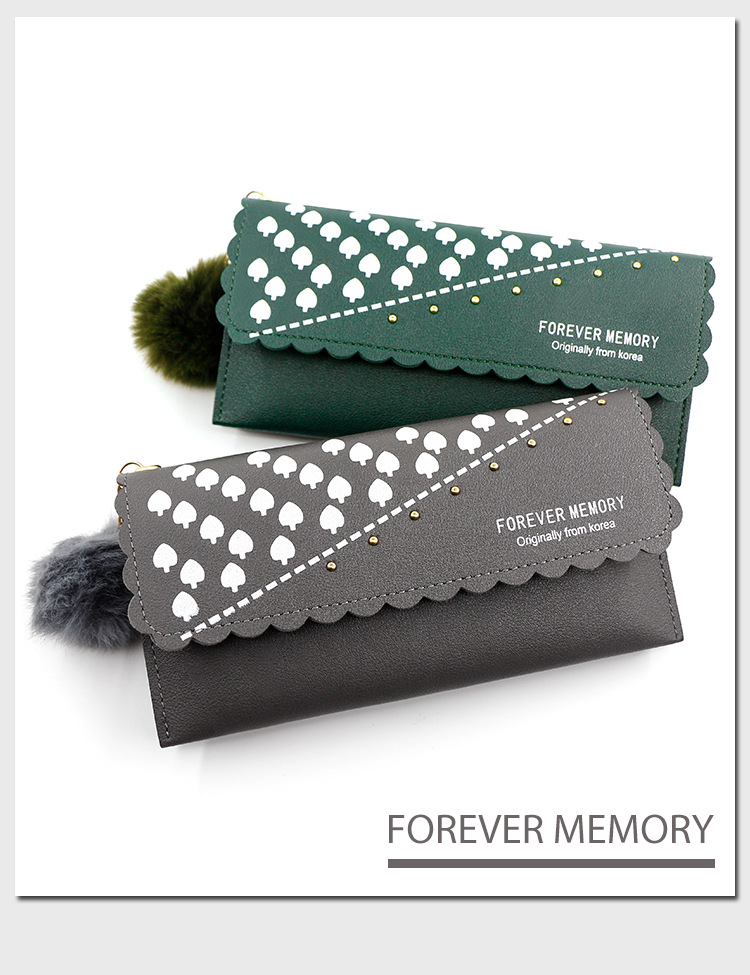 Factory Direct Supply Korean Simple and Sweet Women's Long Wallet Fashion Wallet Coin Purse Clutch Women's Long Wallet Factory Direct Supply Korean Simple and Sweet Women's Long Wallet Fashion Wallet Coin Purse Clutch Women's Long Wallet