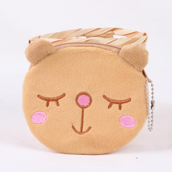 Plush toy cartoon coin purse wallet fashion craft plush package