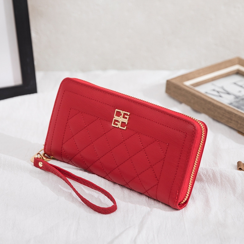 Women&#039;s Bag 2020 New Embroidered Tianzi Hardware Hand-Held Women&#039;s Wallet Fashion Coin Purse Gift Small Bag