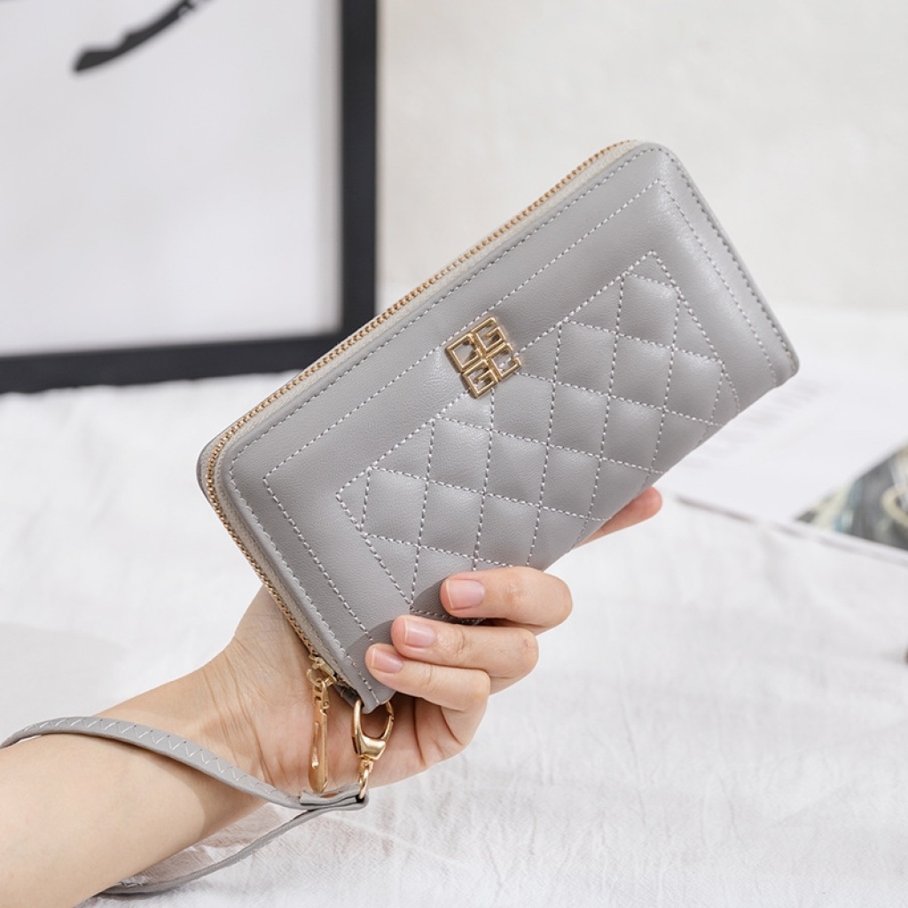 Women's Bag 2020 New Embroidered Tianzi Hardware Hand-Held Women's Wallet Fashion Coin Purse Gift Small Bag