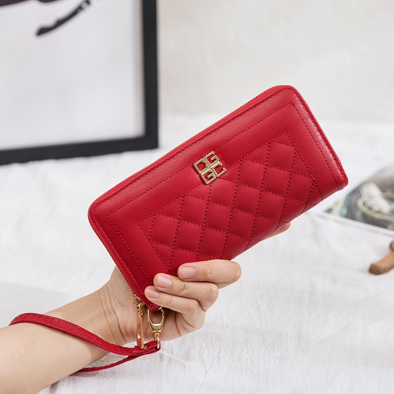 Women&#039;s Bag 2020 New Embroidered Tianzi Hardware Hand-Held Women&#039;s Wallet Fashion Coin Purse Gift Small Bag