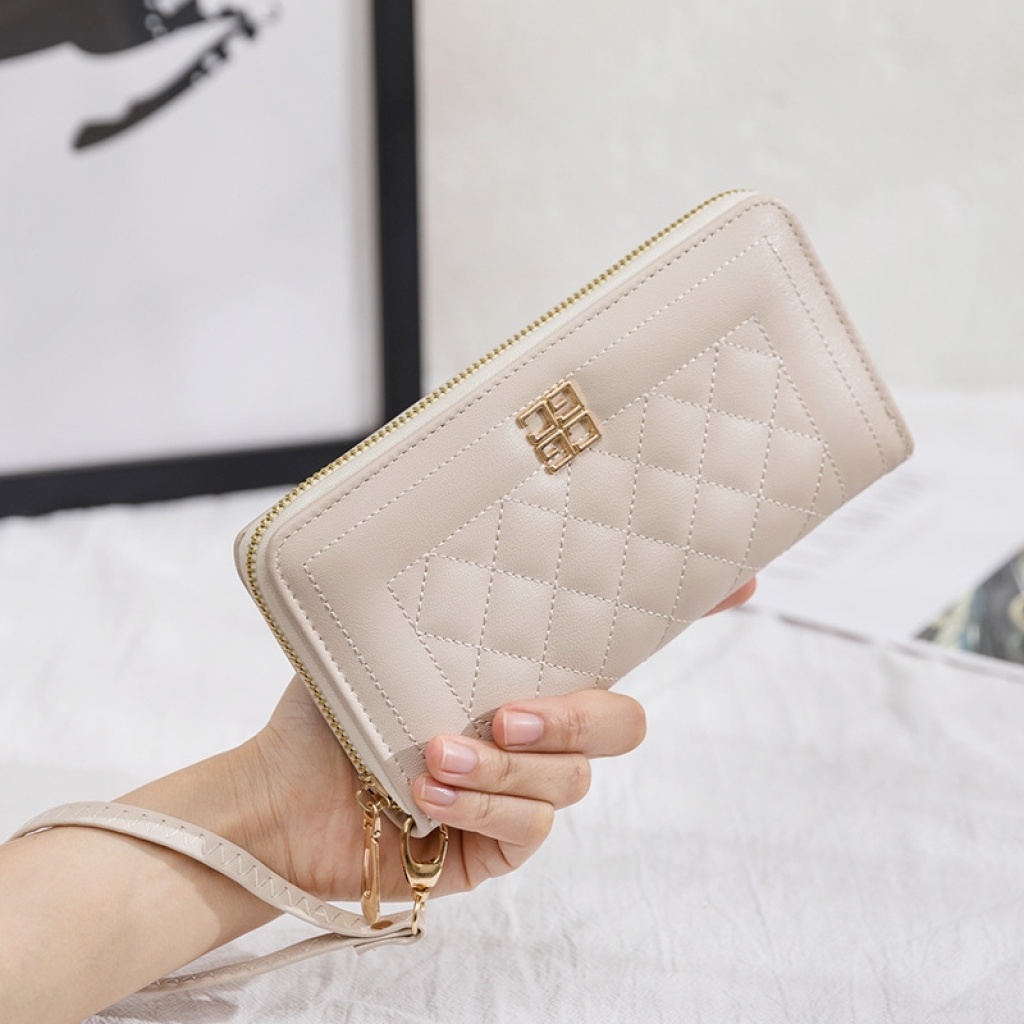 Women's Bag 2020 New Embroidered Tianzi Hardware Hand-Held Women's Wallet Fashion Coin Purse Gift Small Bag