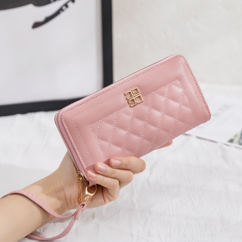 Women's Bag 2020 New Embroidered Tianzi Hardware Hand-Held Women's Wallet Fashion Coin Purse Gift Small Bag