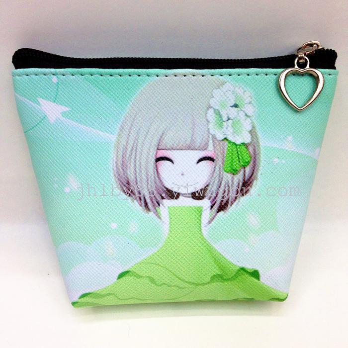 Manufacturers wholesale all kinds of creative PU PVC digital positioning printing beauty pattern zero wallet