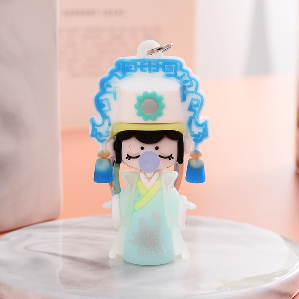 2021 New Cartoon Anime Cute Pendant Creative PVC Flexible Glue Keychain Indoor Decoration Schoolbag Pendant