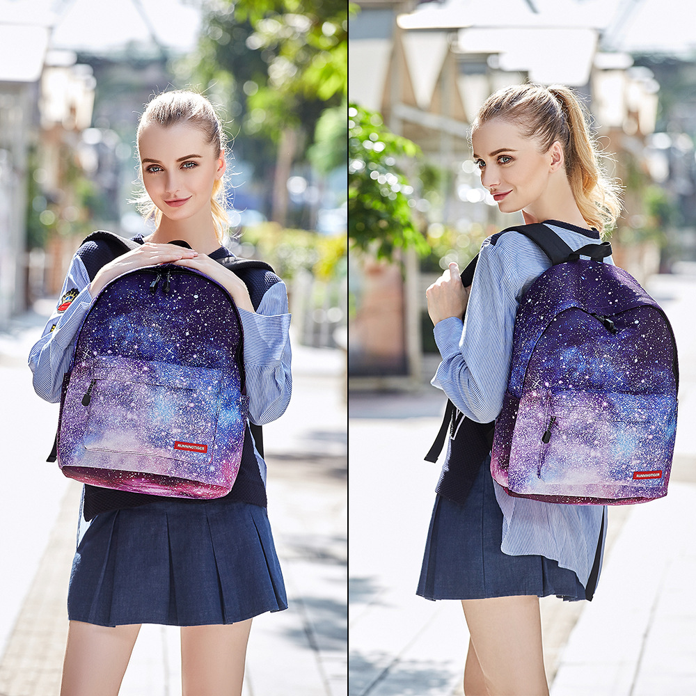 Three-Piece Set 2021 Starry Sky Backpack Student Schoolbag Female Lunch Bag Backpack Amazon Three-Piece Set 2021 Starry Sky Backpack Student Schoolbag Female Lunch Bag Backpack Amazon