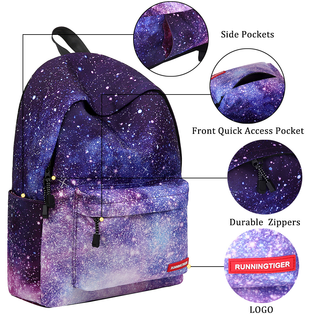 Three-Piece Set 2021 Starry Sky Backpack Student Schoolbag Female Lunch Bag Backpack Amazon Three-Piece Set 2021 Starry Sky Backpack Student Schoolbag Female Lunch Bag Backpack Amazon