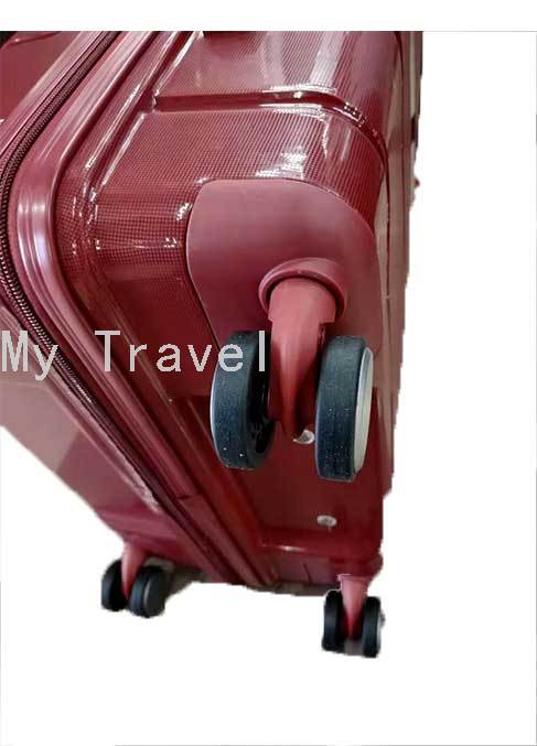 Luggage Password Suitcase Luggage Pp Material Zipper Three-Piece Trolley Case
