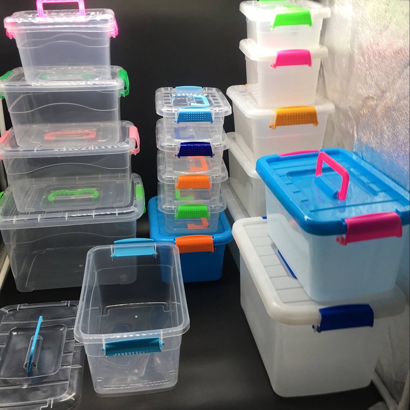 Factory Direct Sales Mini Suitcase Plastic Storage Box Plastic Storage Box Food Storage Glove Compartment