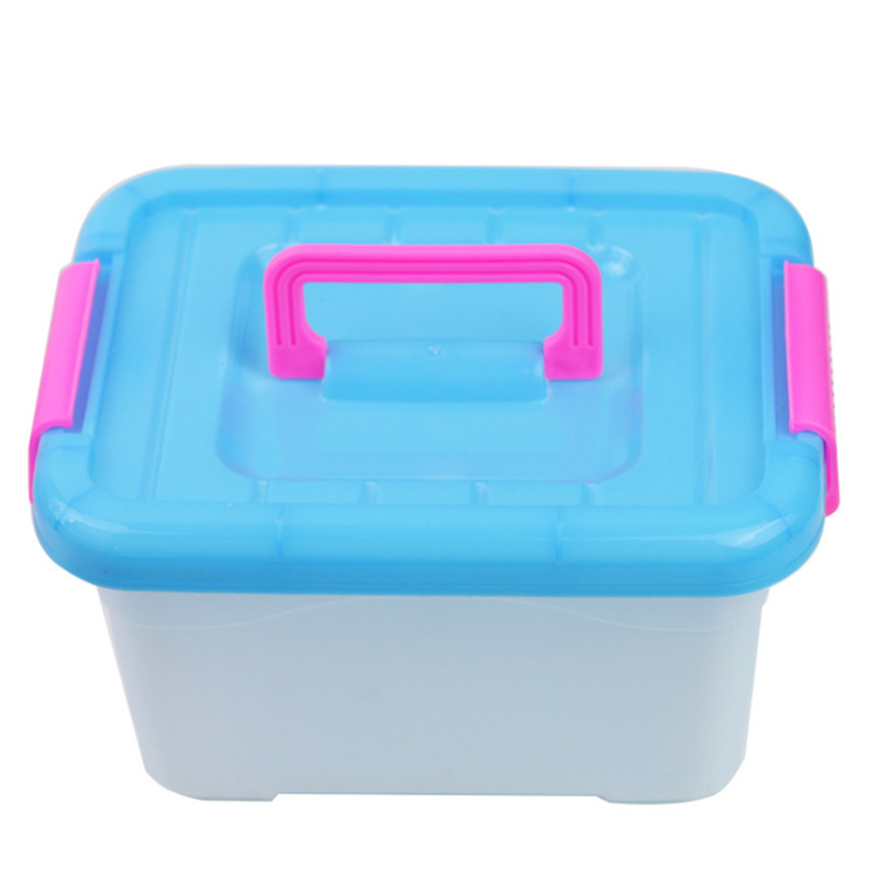Factory Direct Sales Mini Suitcase Plastic Storage Box Plastic Storage Box Food Storage Glove Compartment
