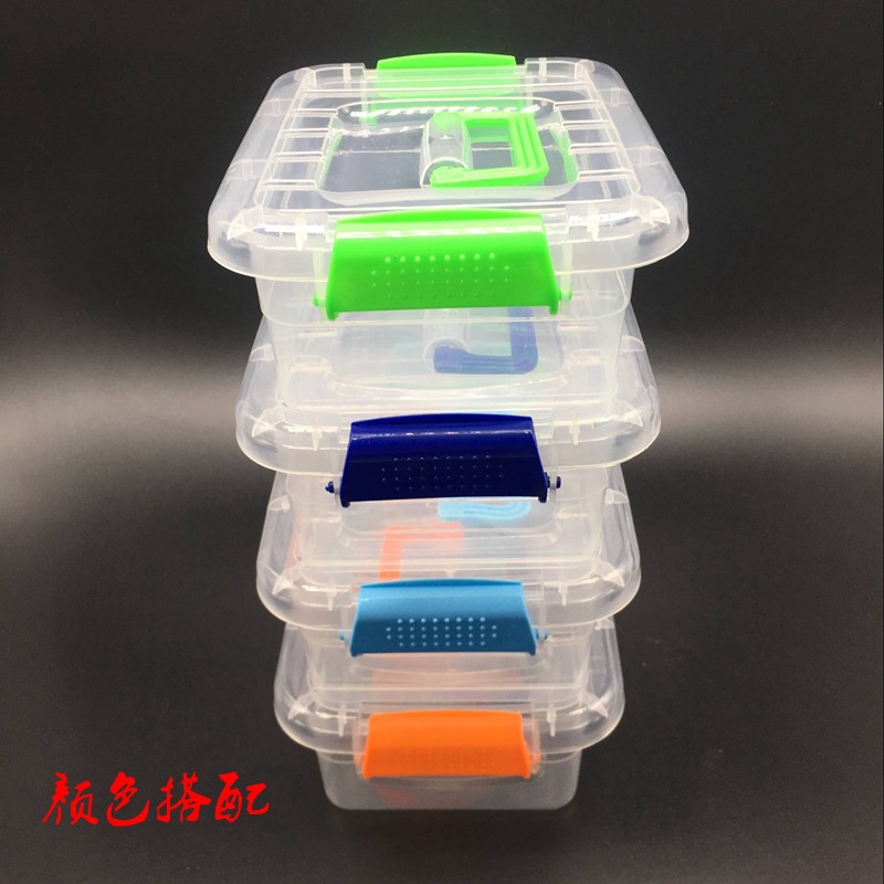 Factory Direct Sales Mini Suitcase Plastic Storage Box Plastic Storage Box Food Storage Glove Compartment