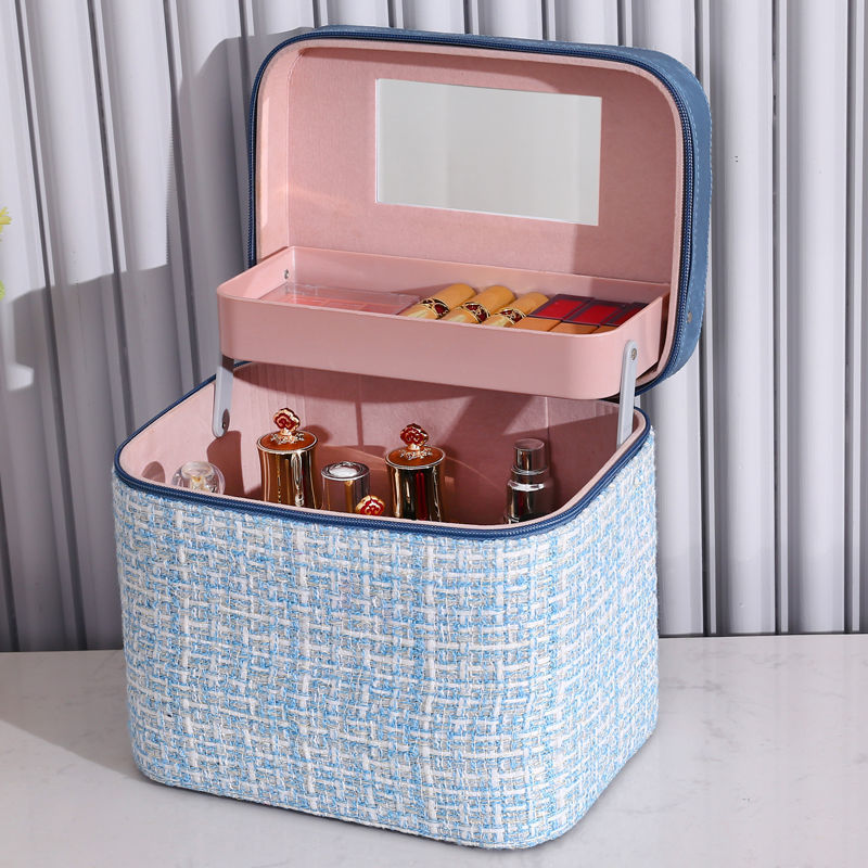 Manufacturer Cosmetic Bag Women&#039;s Large Capacity 2021 New Cosmetic Case Storage Box Portable Oversized Ins Style Suitcase