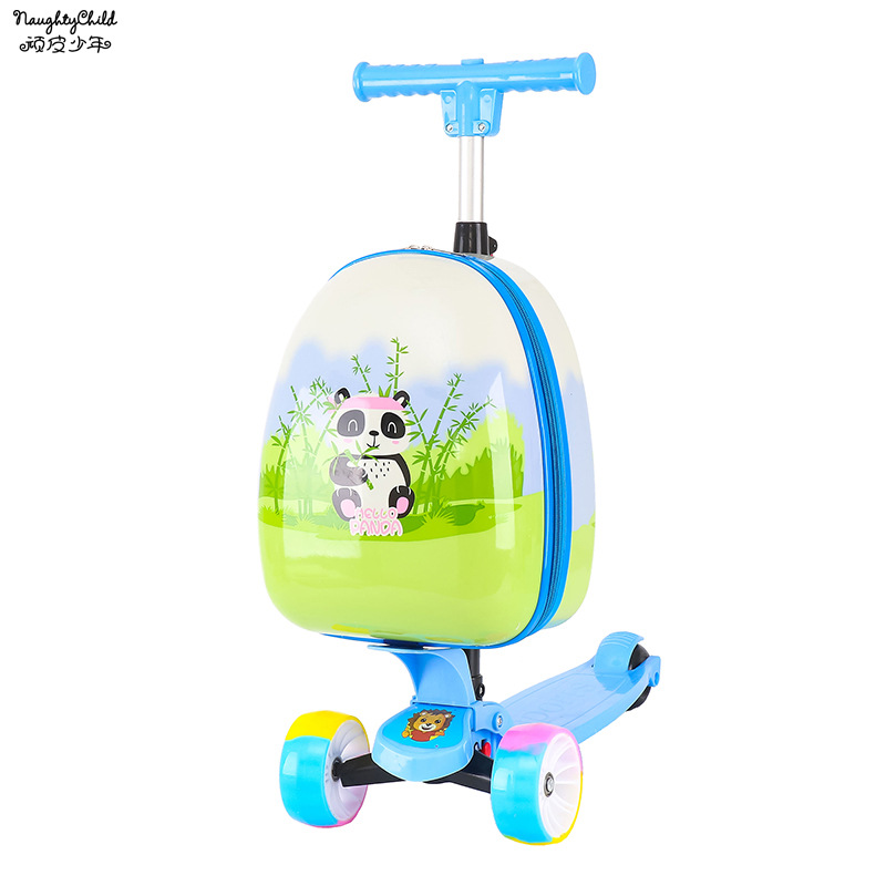 Scooter Toy Luggage Trolley Case Suitcase Boarding Bag Children Suitcase Backpack Backpack Schoolbag School Bag