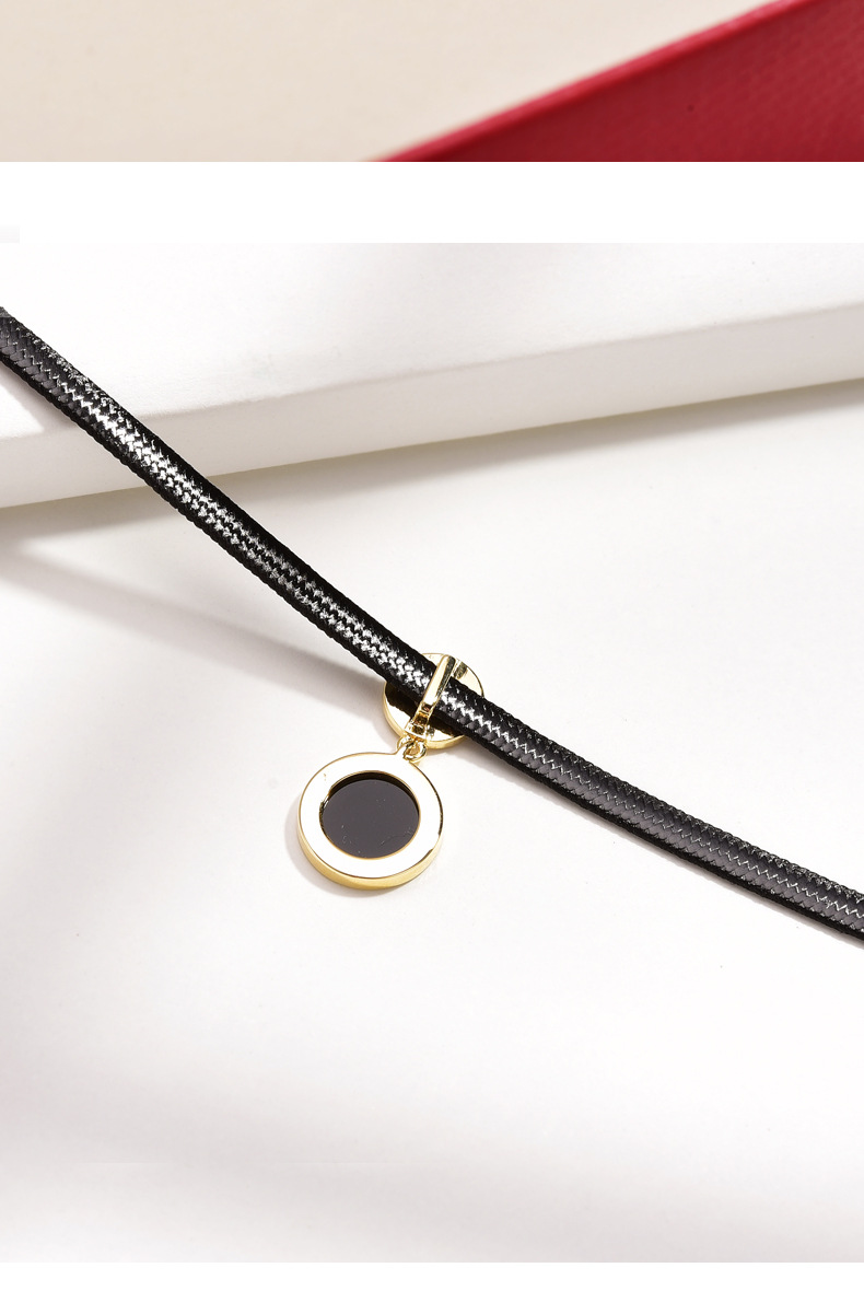 Korean Style Choker Neck Necklace Female Clavicle Chain Short Neckband Black Dark Series Internet Celebrity Decorative Necklace Tide Korean Style Choker Neck Necklace Female Clavicle Chain Short Neckband Black Dark Series Internet Celebrity Decorative Necklace Tide