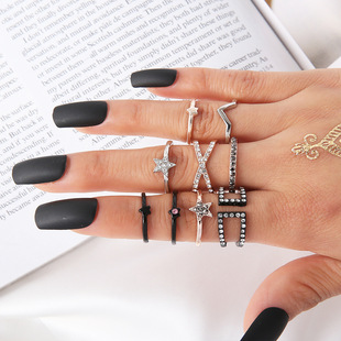 European and American Jewelry All-Match Fashion Multi-Layer Cross Necklace Popular All-Matching Harajuku Choker Necklace