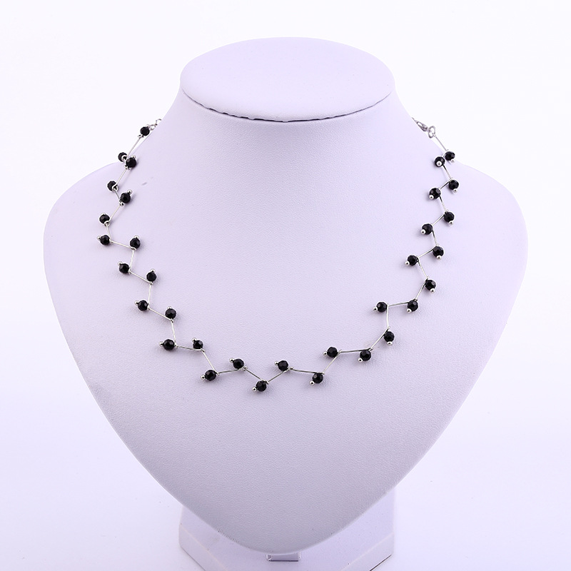 Foreign trade exaggerated wave pearl necklace Korean version simple clavicle choker necklaces jewelry alloy collar manufacturers wholesale