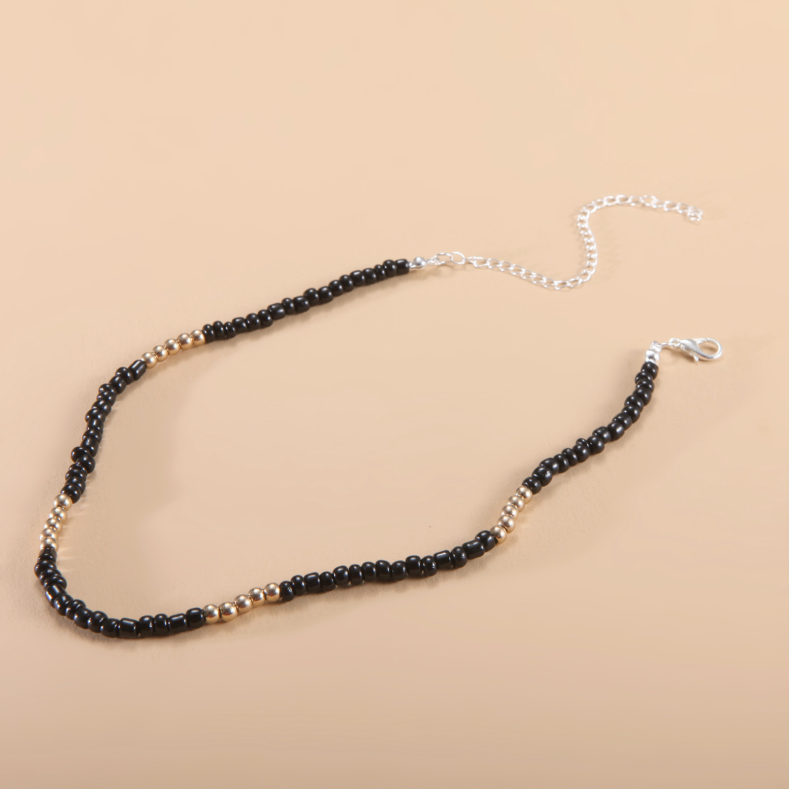 European and American New Necklace Bohemian Short Necklace Choker Amazon Combination Color Bead Necklace