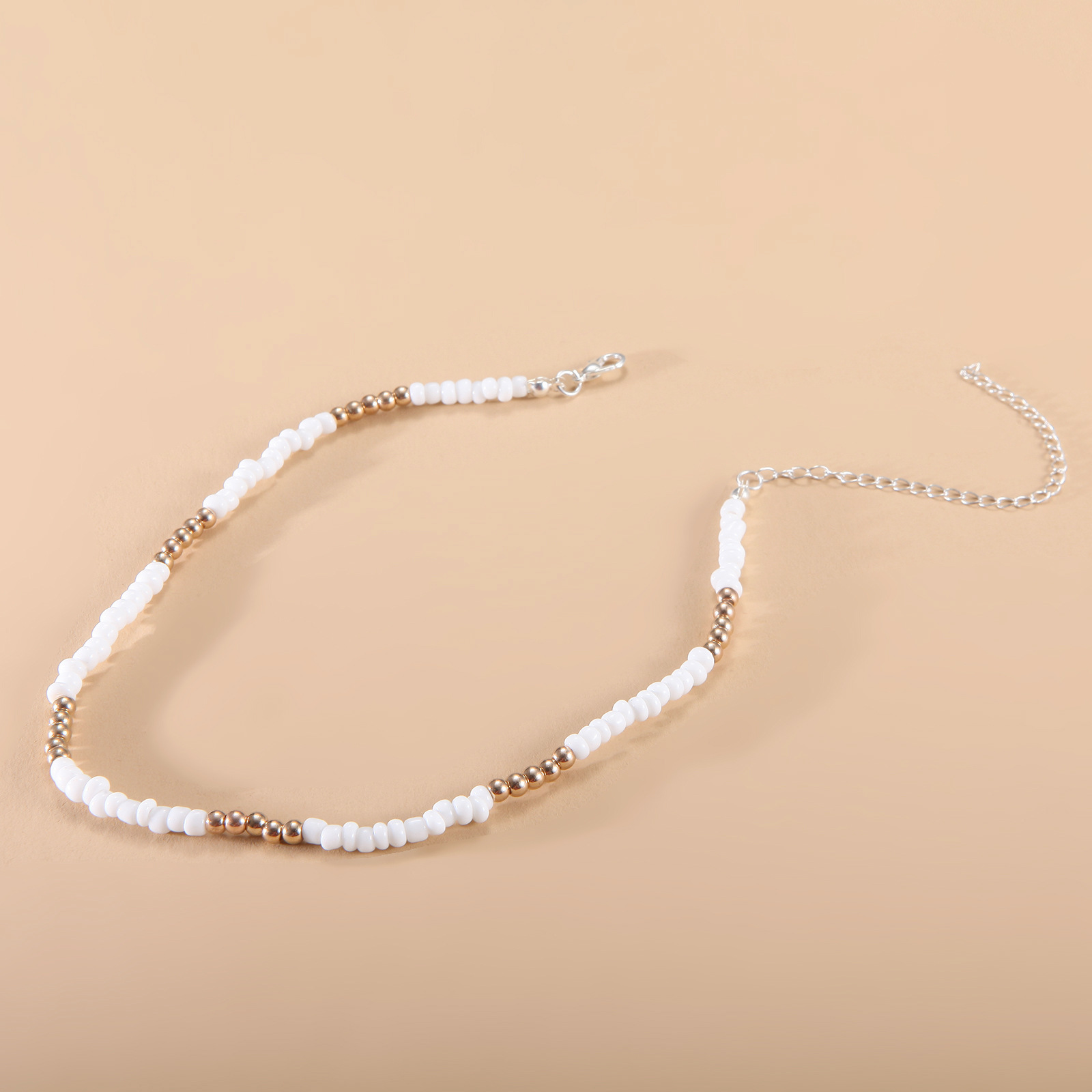 European and American New Necklace Bohemian Short Necklace Choker Amazon Combination Color Bead Necklace