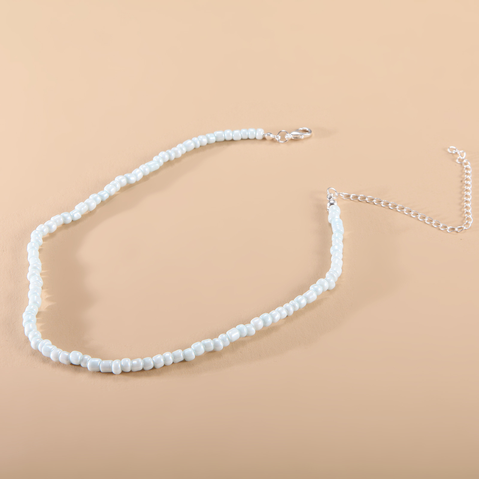 European and American New Necklace Bohemian Short Necklace Choker Amazon Combination Color Bead Necklace