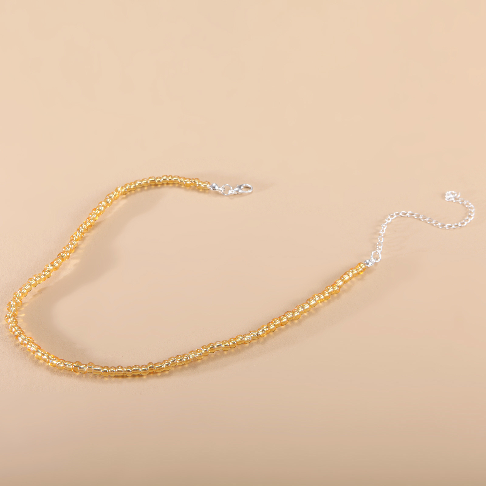 European and American New Necklace Bohemian Short Necklace Choker Amazon Combination Color Bead Necklace