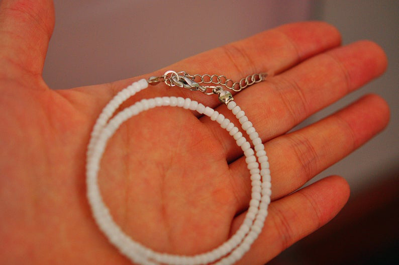 European and American New Necklace Bohemian Short Necklace Choker Amazon Combination Color Bead Necklace