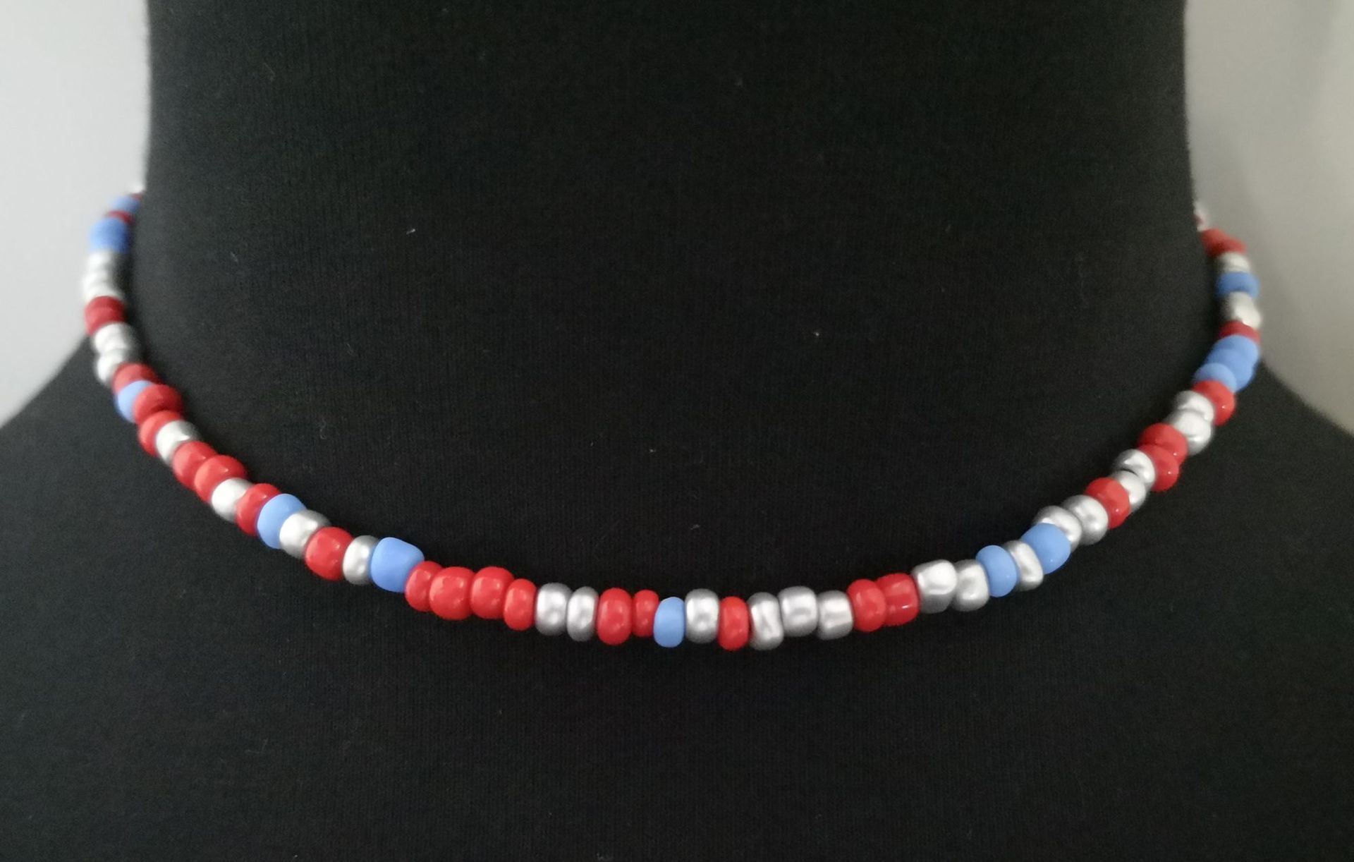 European and American New Necklace Bohemian Short Necklace Choker Amazon Combination Color Bead Necklace