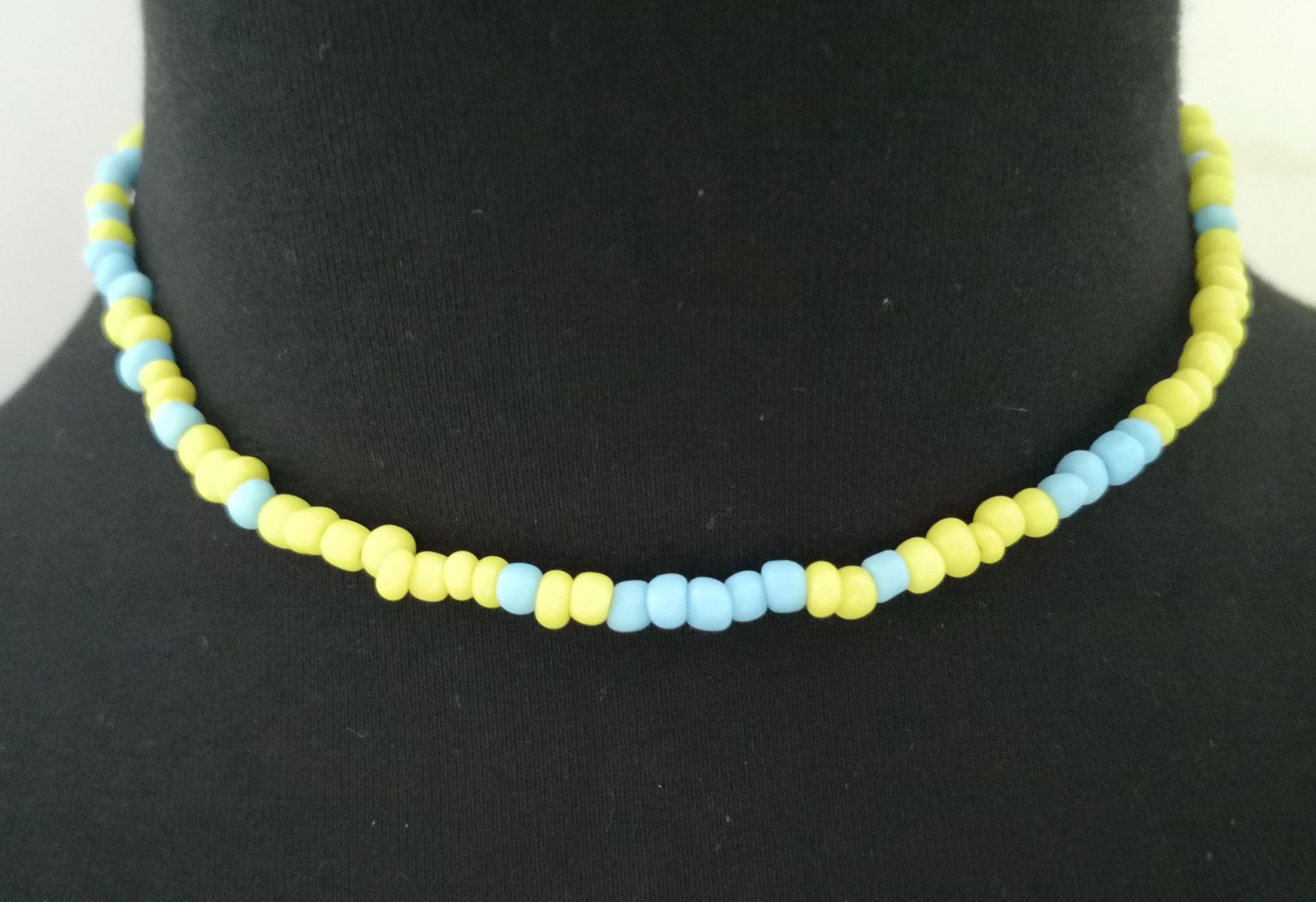 European and American New Necklace Bohemian Short Necklace Choker Amazon Combination Color Bead Necklace