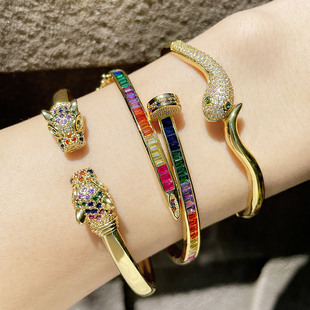 Cross-Border Amazon Hot Sale European and American New Personalized Golden Ball Bracelet Devil's Eye Elastic Bracelet Bre49