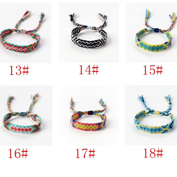 Popular Bracelet Nepal Ethnic Style 1.5cm Geometric Elastic Carrying Strap Women's Hand-Woven Bracelet Popular Bracelet Nepal Ethnic Style 1.5cm Geometric Elastic Carrying Strap Women's Hand-Woven Bracelet