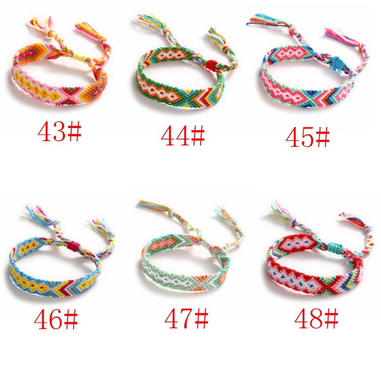 Popular Bracelet Nepal Ethnic Style 1.5cm Geometric Elastic Carrying Strap Women's Hand-Woven Bracelet Popular Bracelet Nepal Ethnic Style 1.5cm Geometric Elastic Carrying Strap Women's Hand-Woven Bracelet