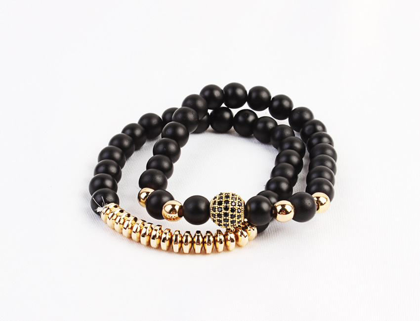 European and American fashion jewelry natural stone set bracelet micro-zircon elastic bracelet hot copper jewelry. European and American fashion jewelry natural stone set bracelet micro-zircon elastic bracelet hot copper jewelry.