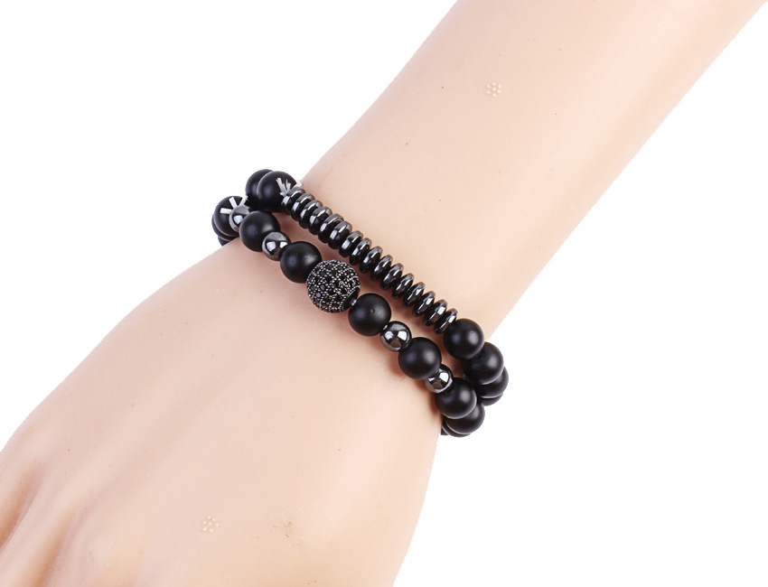 European and American fashion jewelry natural stone set bracelet micro-zircon elastic bracelet hot copper jewelry. European and American fashion jewelry natural stone set bracelet micro-zircon elastic bracelet hot copper jewelry.