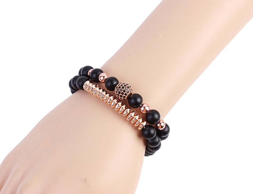European and American fashion jewelry natural stone set bracelet micro-zircon elastic bracelet hot copper jewelry. European and American fashion jewelry natural stone set bracelet micro-zircon elastic bracelet hot copper jewelry.