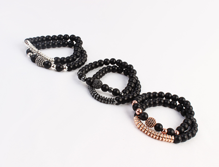 European and American fashion jewelry natural stone set bracelet micro-zircon elastic bracelet hot copper jewelry. European and American fashion jewelry natural stone set bracelet micro-zircon elastic bracelet hot copper jewelry.