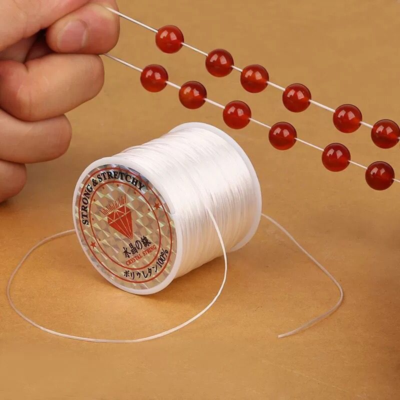 Flat Crystal thread Flat Thread elastic String beaded String elastic string DIY bracelet Hand String