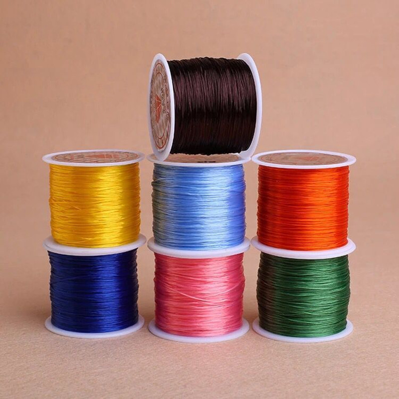 Flat Crystal thread Flat Thread elastic String beaded String elastic string DIY bracelet Hand String