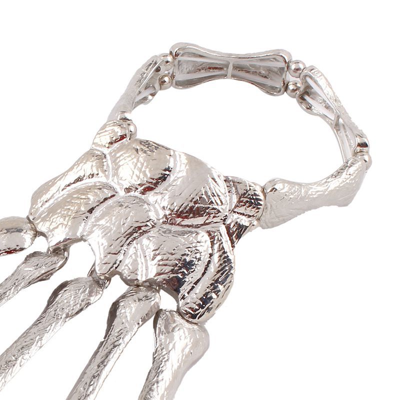 Halloween Ornaments Bracelet European and American Punk Exaggerated Skull Finger Bone Joint Finger Bracelet Women's Jewelry Halloween Ornaments Bracelet European and American Punk Exaggerated Skull Finger Bone Joint Finger Bracelet Women's Jewelry