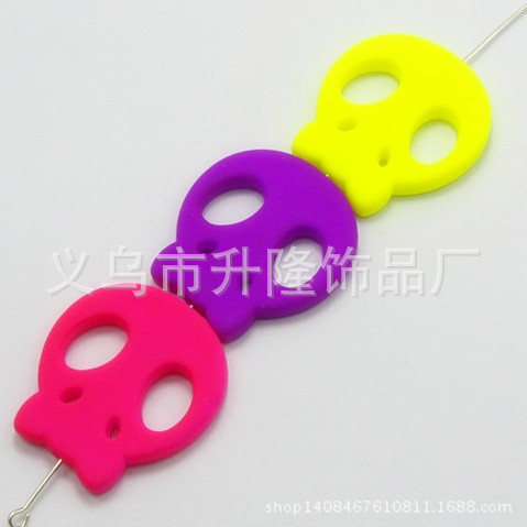 Yiwu Wholesale Popular Ghost Face Skull Fluorescent Color Handmade Bracelet Accessories DIY Fashion Scattered Beads Yiwu Wholesale Popular Ghost Face Skull Fluorescent Color Handmade Bracelet Accessories DIY Fashion Scattered Beads