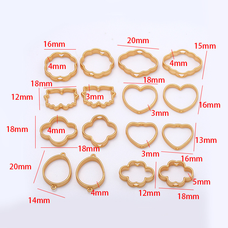 Zhongxing HotSelling New Arrival throughHole Edging Base Support DIY Ornament Accessories Gem Base