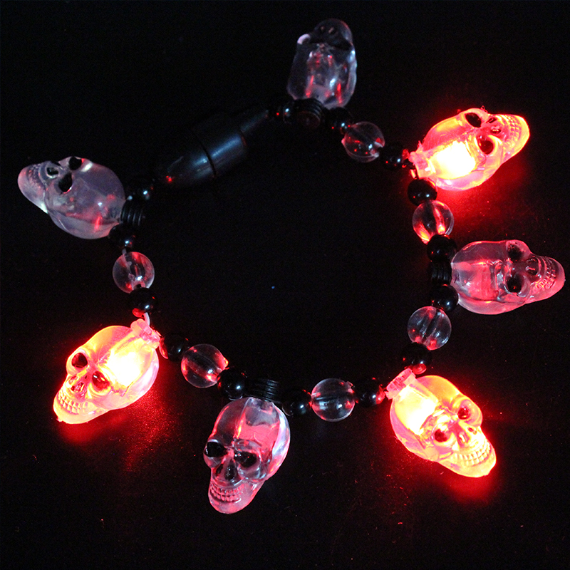 ZD Manufacturer Foreign Trade Popular Style LED Luminous Bracelet Magnet Bracelet Halloween Luminous Bracelet Skull Lighting Chain ZD Manufacturer Foreign Trade Popular Style LED Luminous Bracelet Magnet Bracelet Halloween Luminous Bracelet Skull Lighting Chain