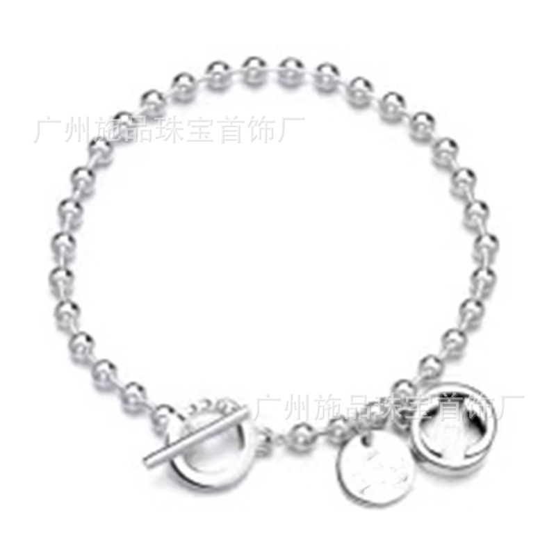 Gujia S925 Silver Bracelet Vintage Distressed Men and Women Couple Double G Skull Elf Bracelet Pattern Carved Bracelet Gujia S925 Silver Bracelet Vintage Distressed Men and Women Couple Double G Skull Elf Bracelet Pattern Carved Bracelet