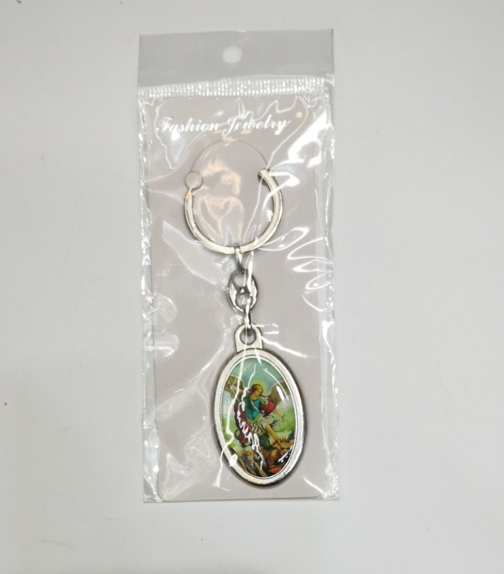 Time gem key chain wooden base religious key chain