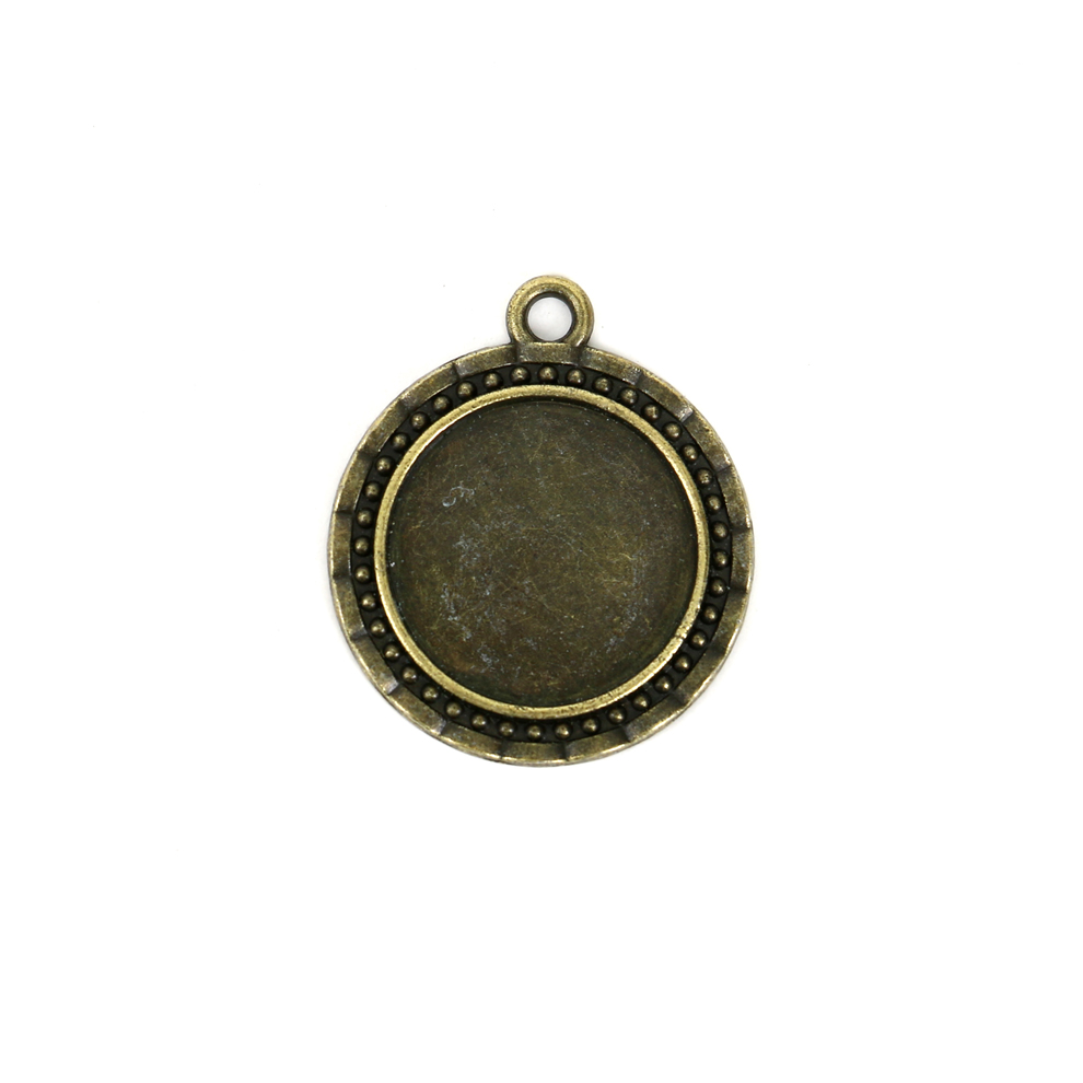 Retro Environmentally Friendly Zinc Alloy Base Support DIY Time Gem Cabochon Necklace Keychain Accessory Alloy Accessories with Various Styles