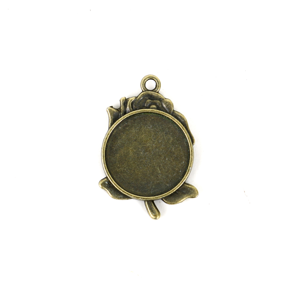 Retro Environmentally Friendly Zinc Alloy Base Support DIY Time Gem Cabochon Necklace Keychain Accessory Alloy Accessories with Various Styles