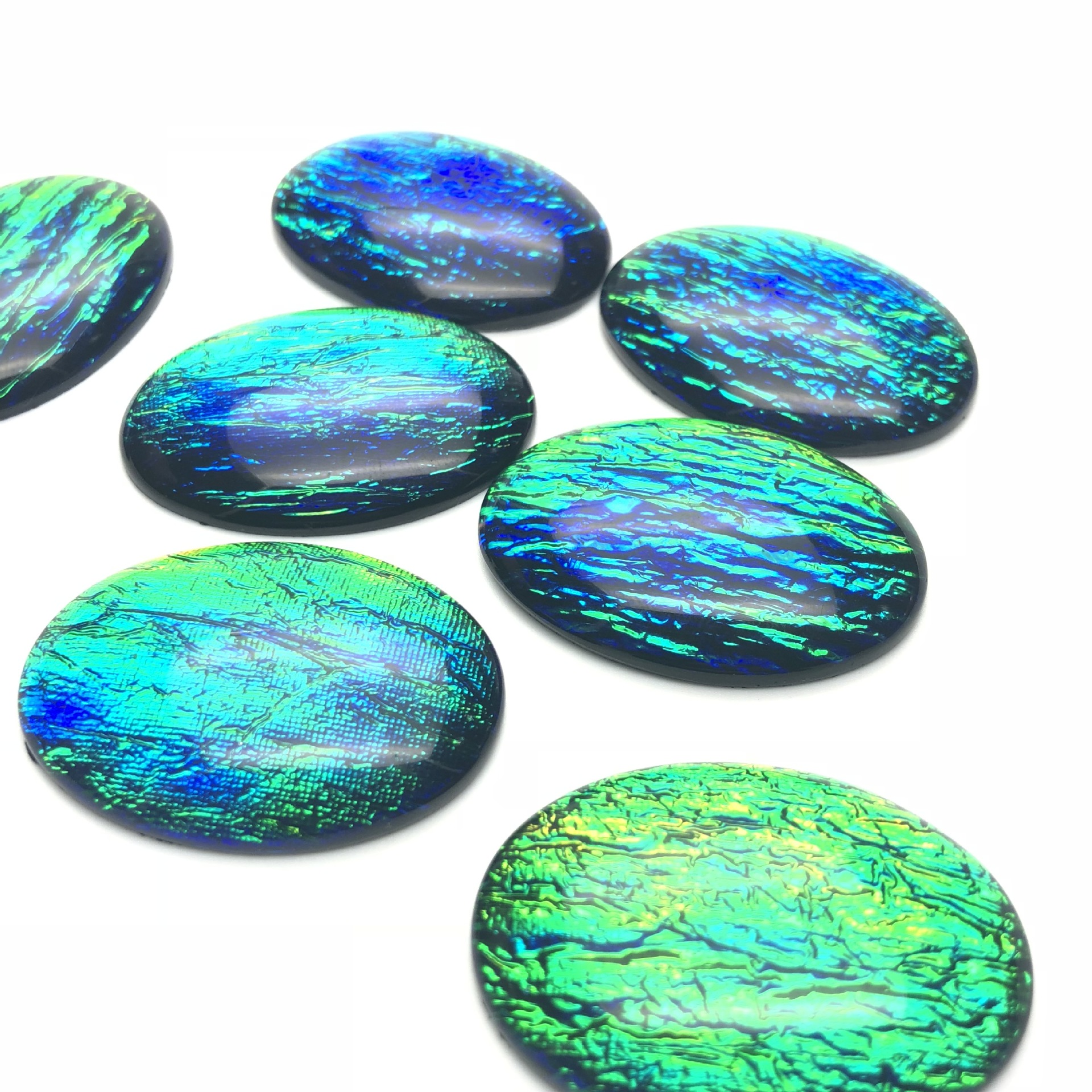 Manufacturers wholesale resin diamond flat flat oval 30*40 vintage time gem colorful diy accessories